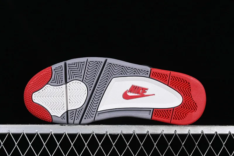 All categories Air Jordan Jordan series basketball shoes Air Jordan 4 pure original Air Jordan 4 Retro "Bred Reimagined" AJ4 Joe 4 black red FV5029-006